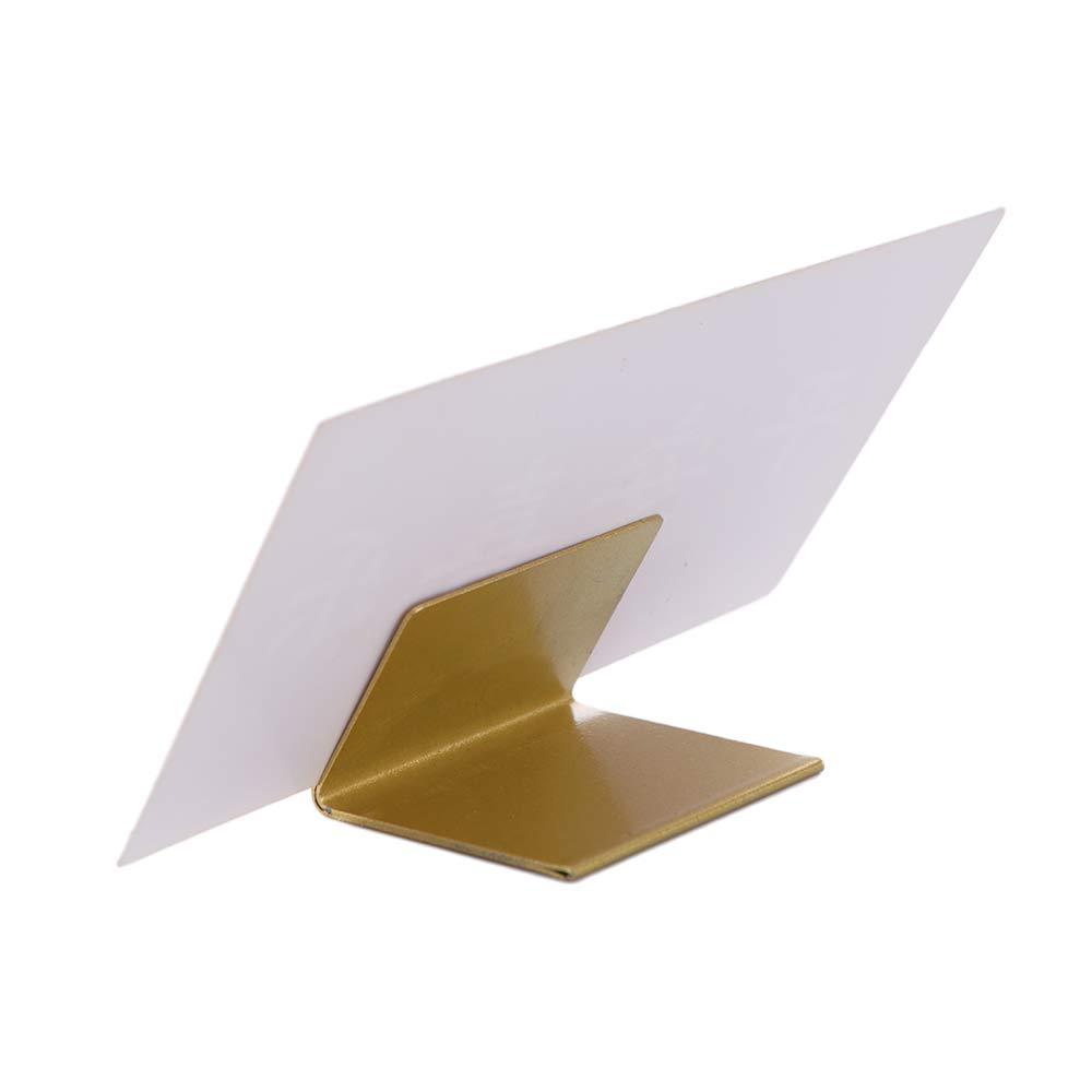 Table Number Gold - テーブル番号スタンド 金属製名札クリップスタンド DIY ゴールド席札ホルダー 耐久性のあるディスプレイサインホルダー ブライダルシャワー用