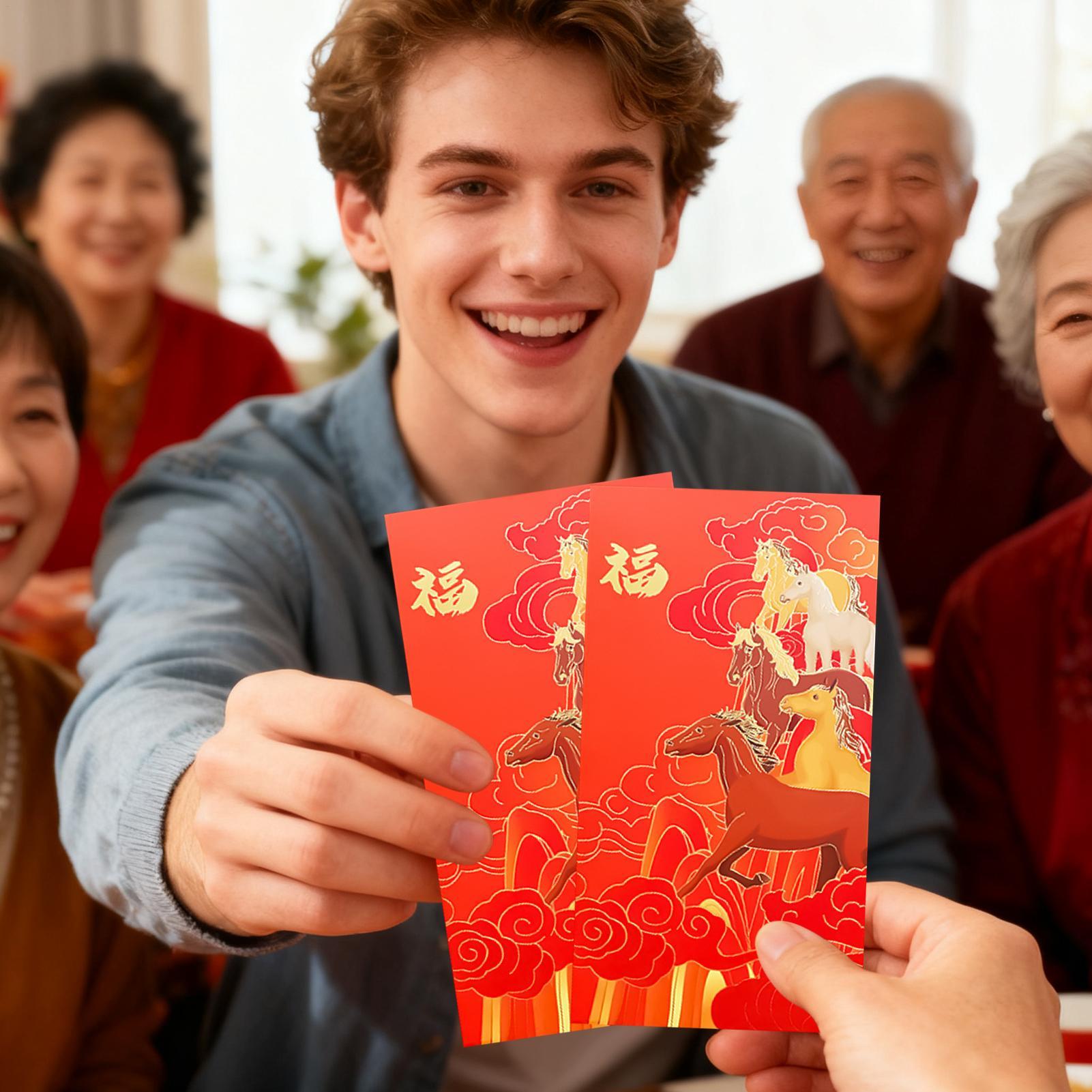 Wedding Envelopes - 中国の旧正月の赤い封筒、携帯用現金封筒、春節、結婚式、クリスマス用のお金の封筒