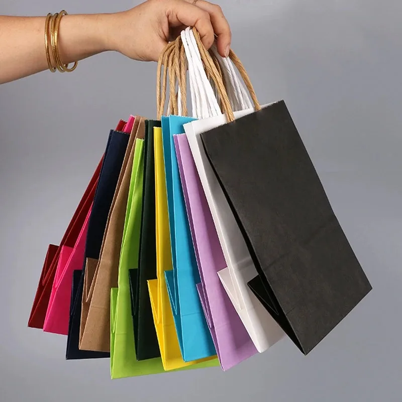 10個入り、30個入り、50個入りの取っ手付きクラフト紙袋。 - Wedding/Event Supply Store のレビューと価格