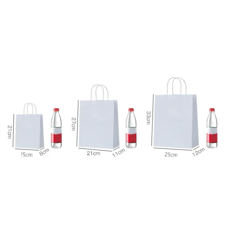 10個入り、30個入り、50個入りの取っ手付きクラフト紙袋。 - Wedding/Event Supply Store のレビューと価格